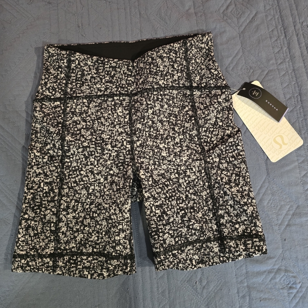 lululemon athletica Black and White Athletic Shorts
